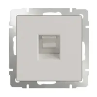 Розетка RJ-45 (интернет) перламутровый рифленый Werkel WL13-RJ-45