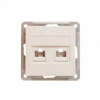 Розетка компьютерная RJ45 Cat.5 Schneider Electric W59, слоновая кость, RSI-251KK5E-2-86