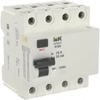 УЗО IEK ARMAT 4P 25А, 30 мА ( A ), AR-R10N-4-025A030