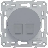 Розетка компьютерная RJ45 Cat.5 Schneider Electric ODACE, алюминий, S53R481