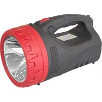 Фонарь светодиодный Navigator NPT-SP16-ACCU 71 598 прож/кемп 3 режима 5Вт+24LED, 230лм, аккум 4V4Ah, прямая зар-ка 220V, черн/красн пластик, IP33