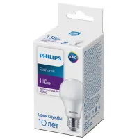 Лампа светодиодная PHILIPS A60 11Вт 950лм E27 840, 929002299317