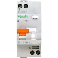 Дифавтомат Schneider Electric Домовой 2P 40А (C) 4.5кА 30мА (AC), 11475