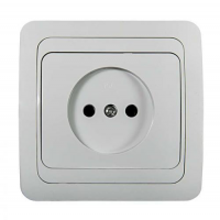 2022-W Розетка 1ая СП CLASSICO белая IN HOME (2110)