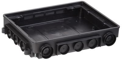 Коробка напол. 16м черная ONFLOOR IEK KNU-80-16-PA-9011