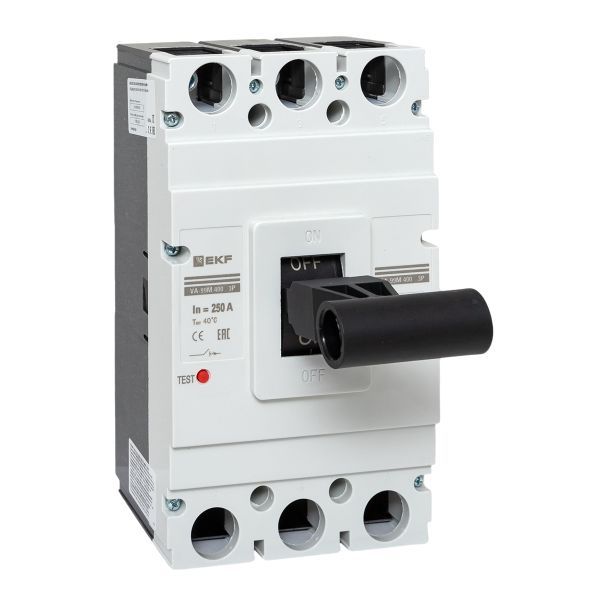 Выключатель автоматический в литом корпусе ВА-99М 400/250А 3P 10In 35кА с термомагнитным расцепителем EKF
