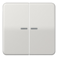 Клавиша 2-ая для двухклавишного выключателя/кнопки с подсветкой Jung CD Светло-серый