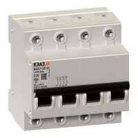 Выкл.автом.  4П   6А ВА47-29-4С6-УХЛ3-КЭАЗ