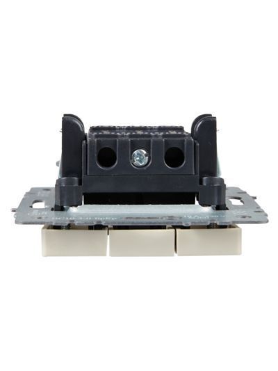 BRITE Выключатель трехклавишный 10А ВС10-3-0-БрКр бежевый