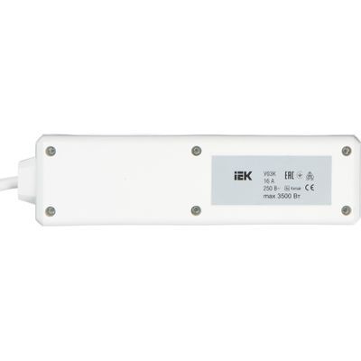 IEK  У03К-выкл.  Удлинитель  3гн.  1,5 м  с з/к  с выкл.  ПВС  3х1мм2 WYP10-16-03-01-ZK-17