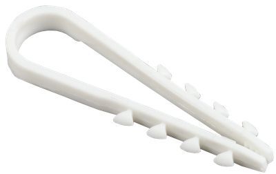 Дюбель-хомут  5-10 круглый белый нейлон (упак. 100шт) IEK