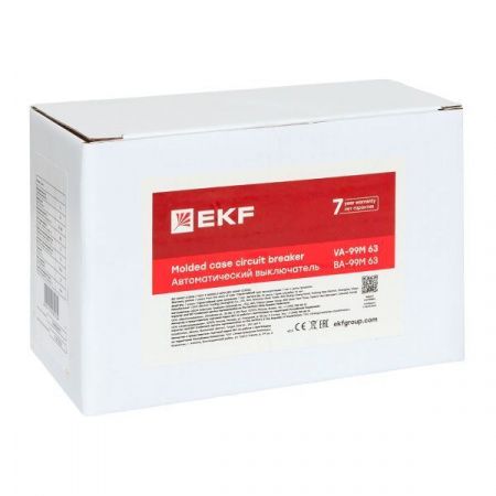 Выключатель автоматический в литом корпусе ВА-99М 63/20А 3P 10In 25кА с термомагнитным расцепителем EKF