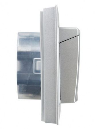 BRITE Розетка двойная с крышкой 16А в сб IP44 РСбш12-3-44-БрА алюминий