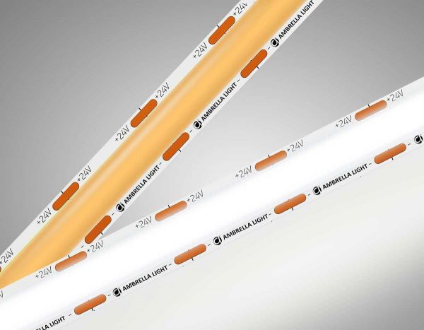 Светодиодная лента Ambrella Light GS4802 COB 616Led/19W m/ 24V IP20 4500K/ 5m*12mm*2mm (2 конт.) GS4802