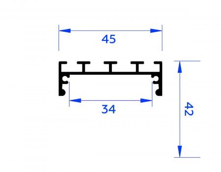 Профиль алюминиевый накладной/подвесной "Profile System" AMBRELLA LIGHT ILLUMINATION GP3070AL