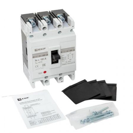 Выключатель автоматический в литом корпусе ВА-99М 100/125А 3P 10In 35кА с термомагнитным расцепителем EKF