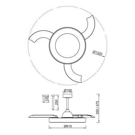 Люстра-вентилятор Mantra NISEKO FAN L 9058