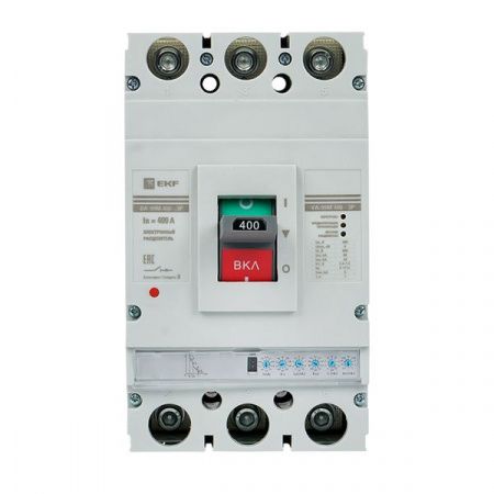 Выключатель автоматический в литом корпусе ВА-99М 400/400А 3P 10In 50кА с электронным расцепителем EKF