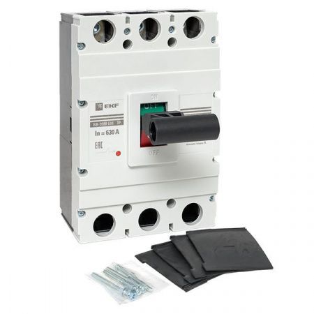 Выключатель автоматический в литом корпусе ВА-99М 630/630А 3P 10In 50кА с термомагнитным расцепителем EKF