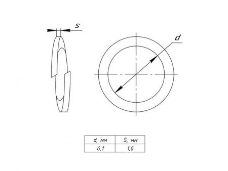 Шайба гровер M6 DIN 127 EKF