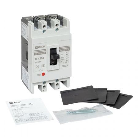 Выключатель автоматический в литом корпусе ВА-99М 63/20А 3P 10In 25кА с термомагнитным расцепителем EKF