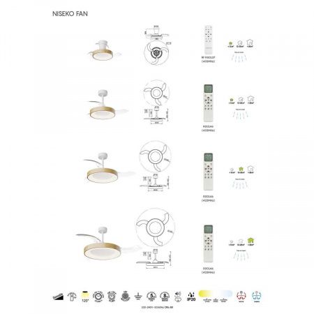 Люстра-вентилятор Mantra NISEKO FAN L 9058