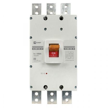 Выключатель автоматический в литом корпусе ВА-99М 1250/1250А 3P 10In 35кА с термомагнитным расцепителем EKF