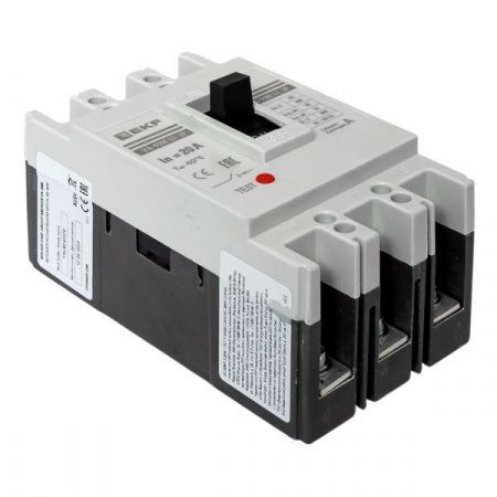 Выключатель автоматический в литом корпусе ВА-99М 63/20А 3P 10In 25кА с термомагнитным расцепителем EKF