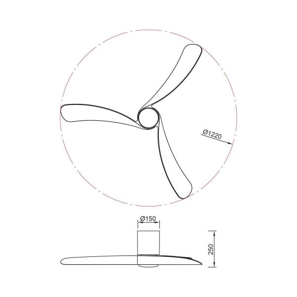 Люстра-вентилятор Mantra NEMO M 9047