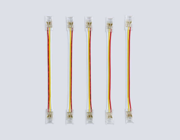 Соединитель гибкий двухсторонний AMBRELLA LIGHT ILLUMINATION COB CCT 12/24V для лент 8mm(3 конт.) (5шт. в комплекте) GS7911