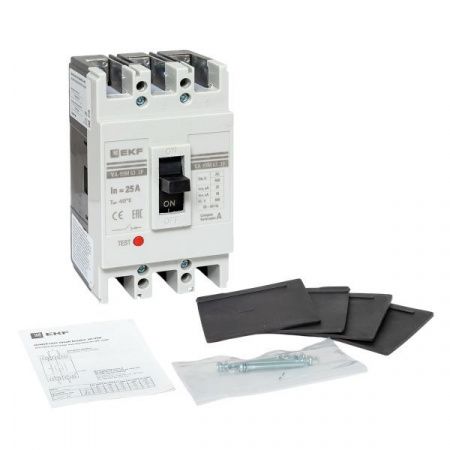 Выключатель автоматический в литом корпусе ВА-99М 63/25А 3P 10In 35кА с термомагнитным расцепителем EKF