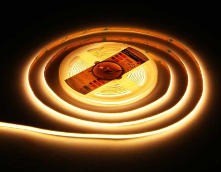 Светодиодная лента Ambrella Light GS4611 COB 400Led/10W m/ 24V IP20 3000K/ 5m*5mm*2.1mm (2 конт.) GS4611